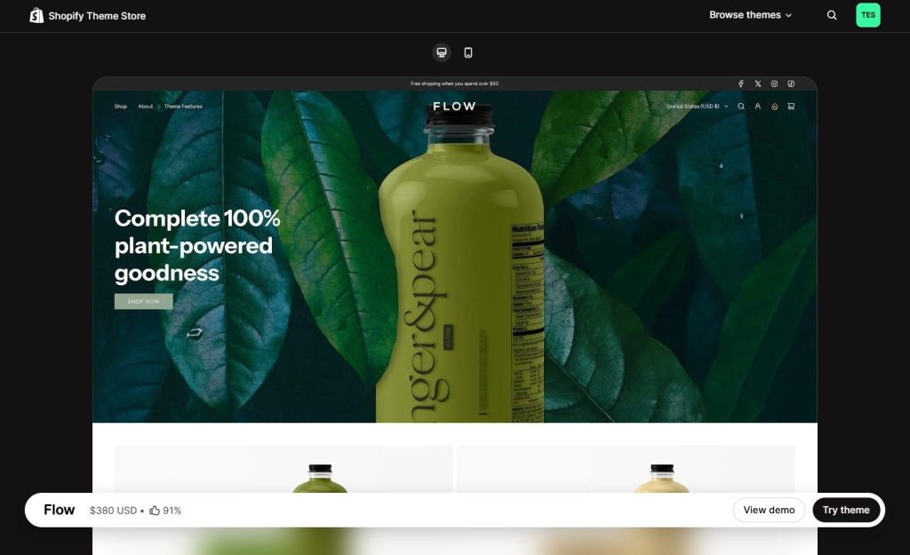 Shopify themes for small inventory