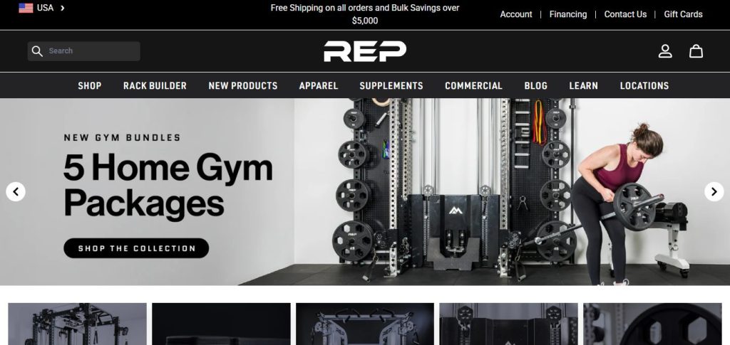 best gym website design