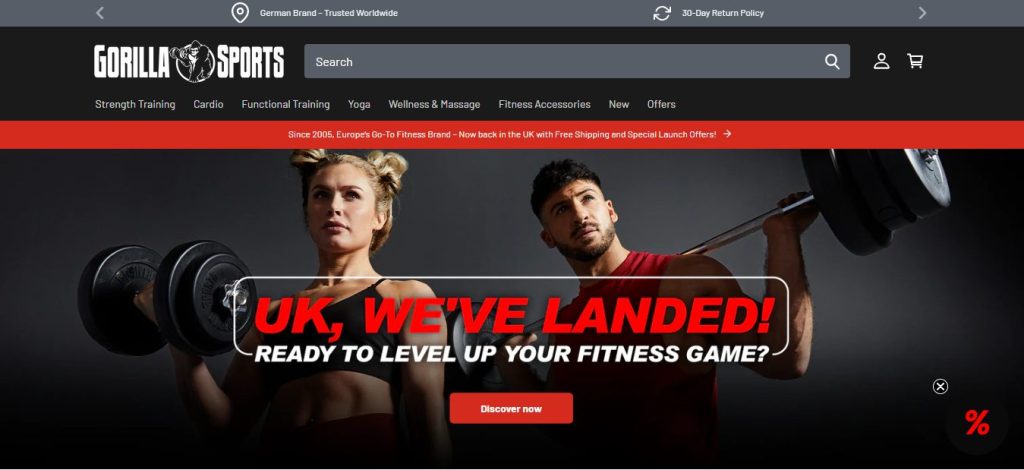 gym website design ideas