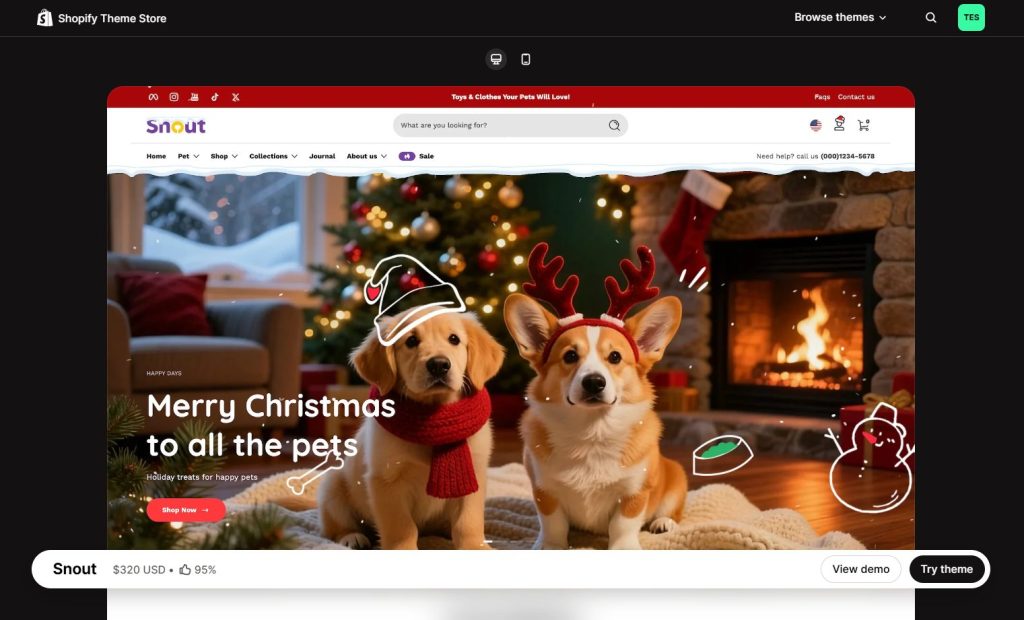 Shopify pet store themes