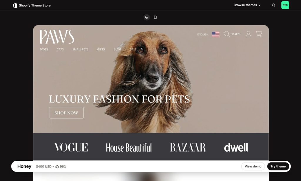 best Shopify pet store theme