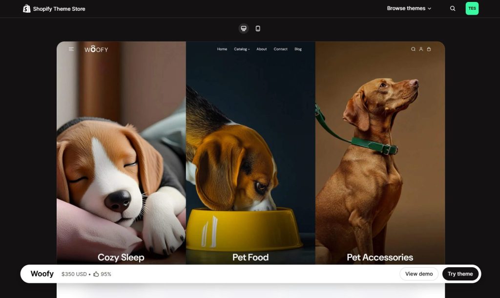 pet store Shopify theme