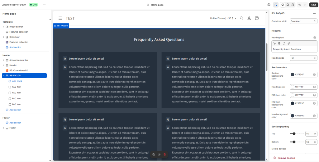best free FAQ app for Shopify