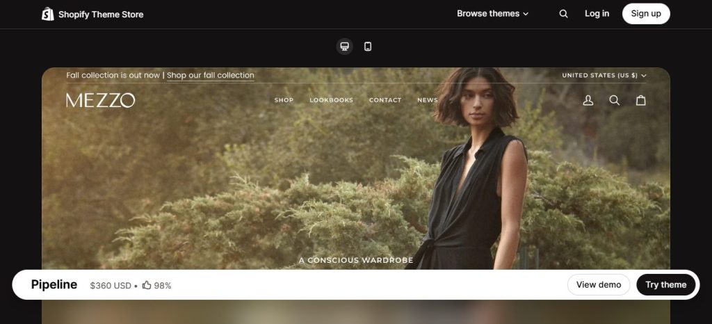Shopify interior design website template