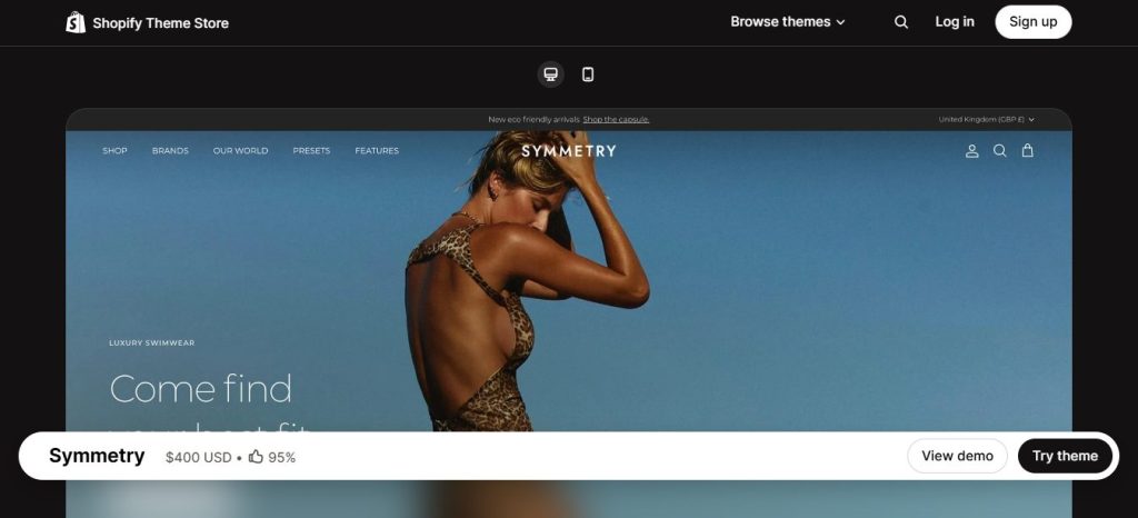 interior design website theme