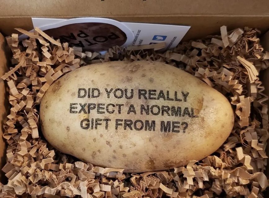 Strange Business Ideas - Potato Message Delivery Service
