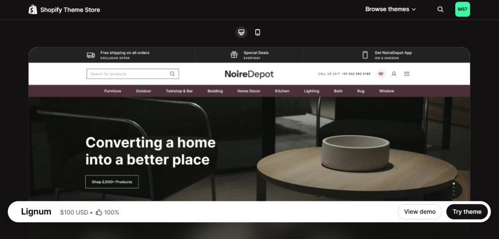  shopify home decor themes
