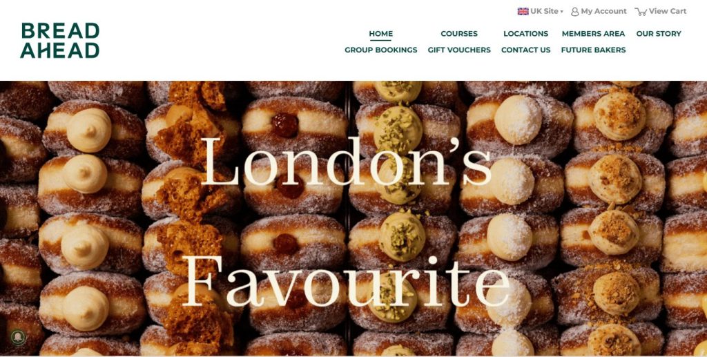 Bread Ahead Shopify bakery shop