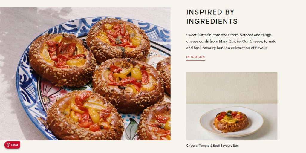 Gail's Bakery website design