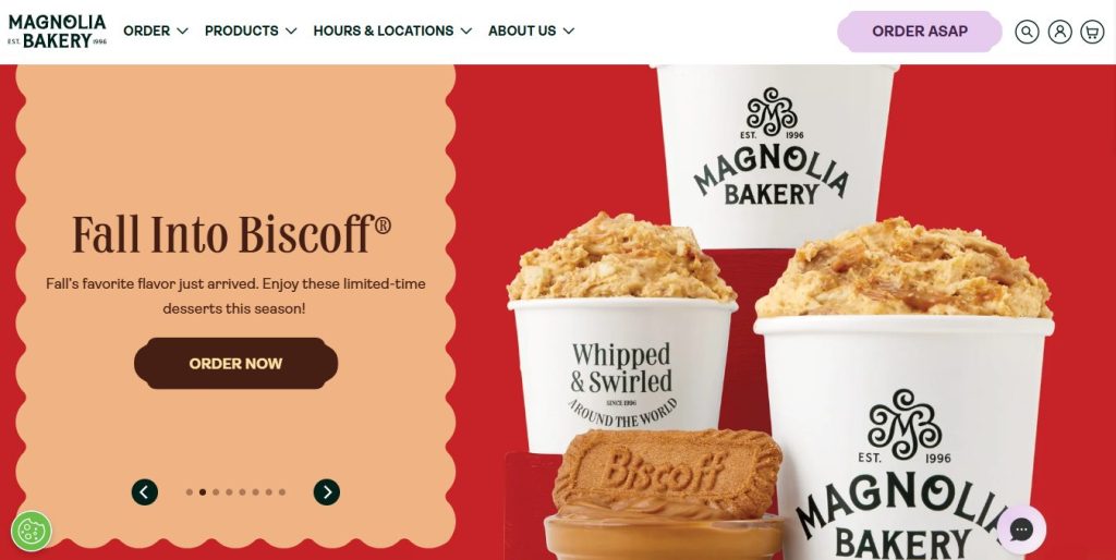 Magnolia Bakery - selling baked goods online