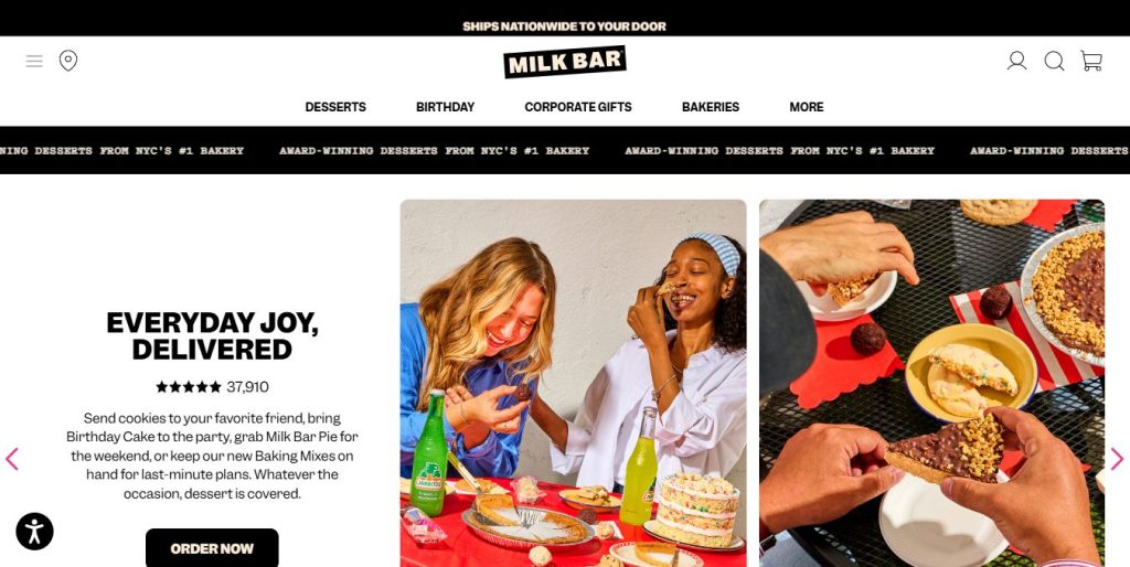 Milk Bar - online bakery shop