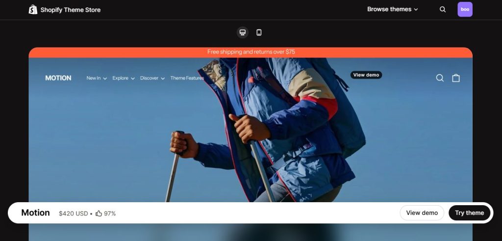 Motion - Best for Video-First Fitness Brands