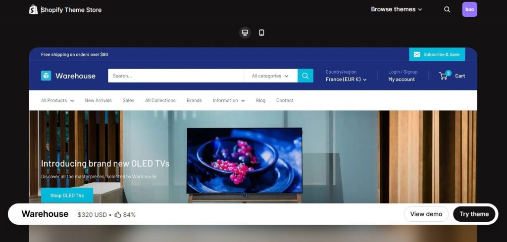 Warehouse Shopify theme - Best for Large Fitness Equipment Inventories