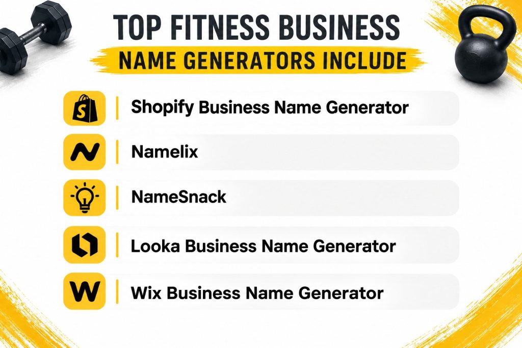 fitness business name generators