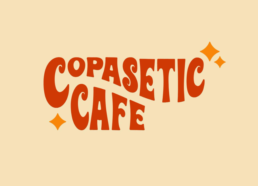 70s retro typography coffee shop logos