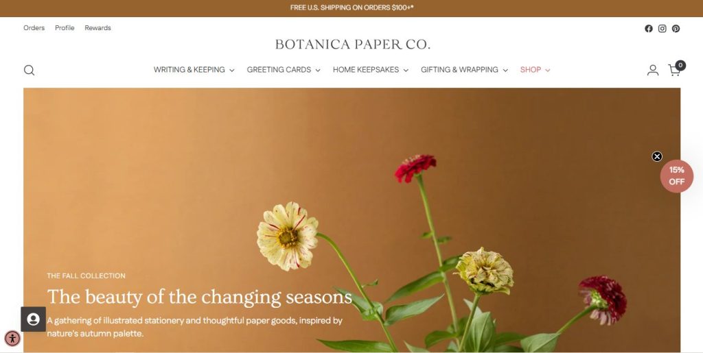 Botanica Paper Co. - Shopify Art & Stationery Store