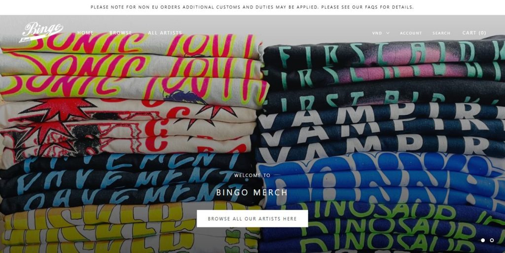 Frocksteady - prominent e-commerce merchandise platform for independent music artists