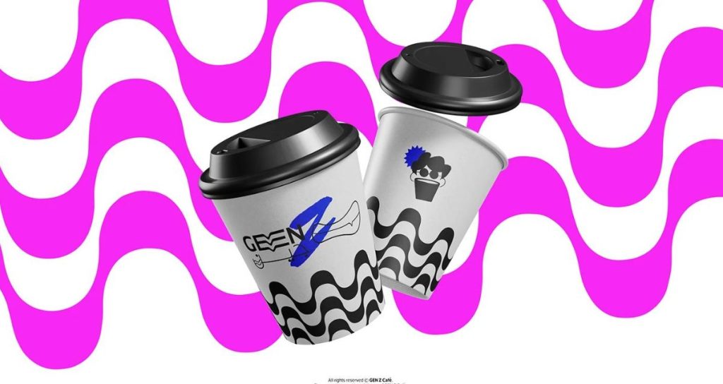 High-Contrast Takeaway Coffee Logos