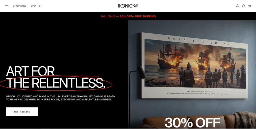 IKONICK – Motivational Wall Art Store on Shopify