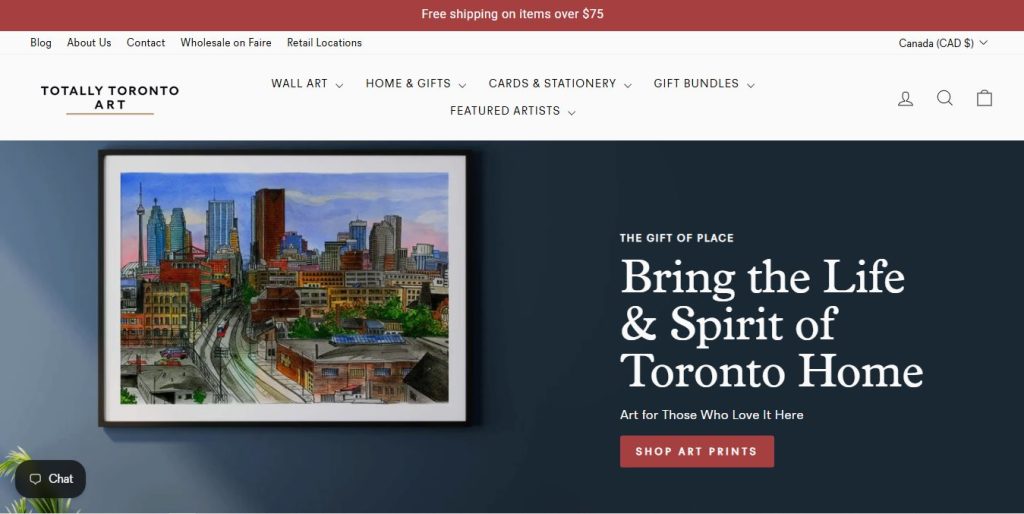 Totally Toronto Art - online and retail gift store on Shopify