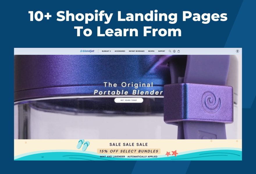 Shopify landing page examples