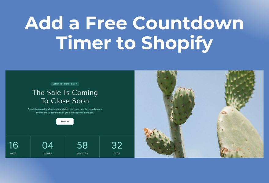 add countdown timer to Shopify
