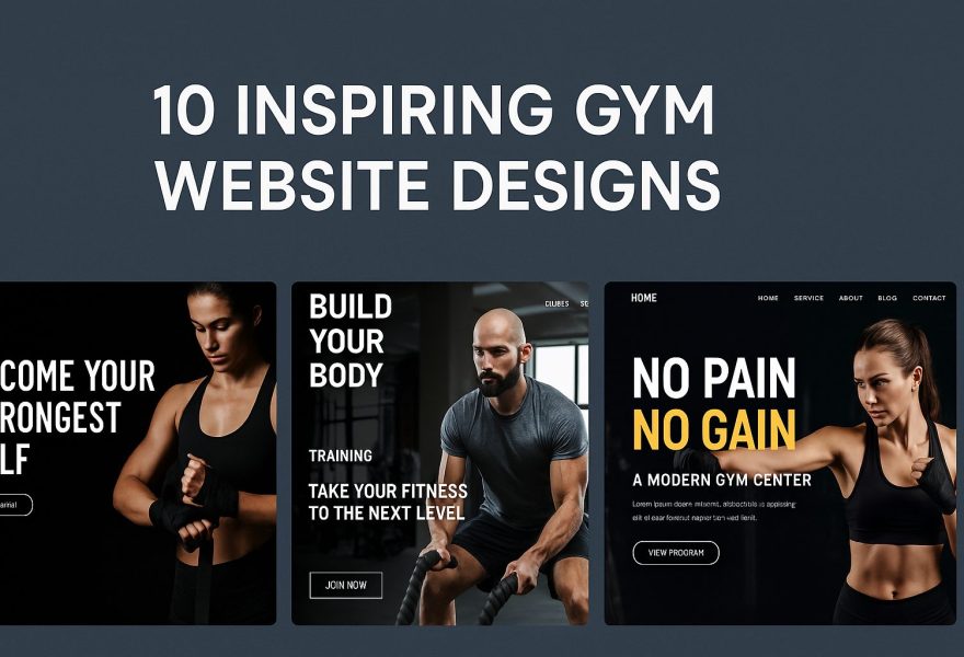 gym website designs